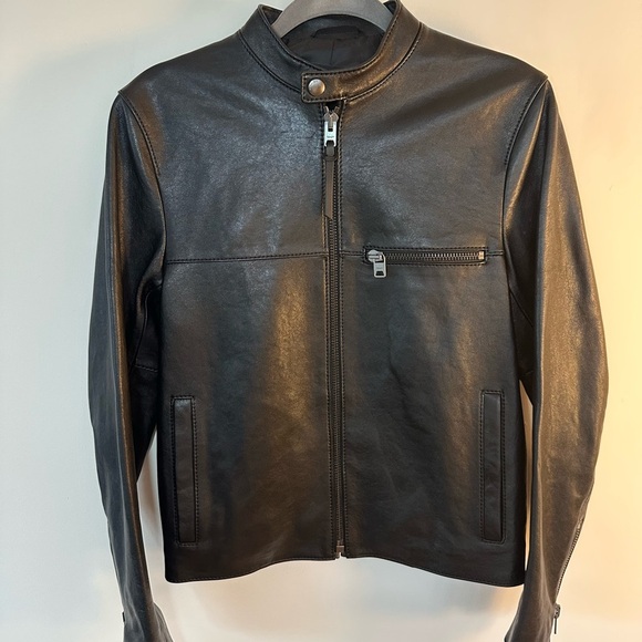 NEW Coach Leather Racer Jacket - fall style - Picture 1 of 9